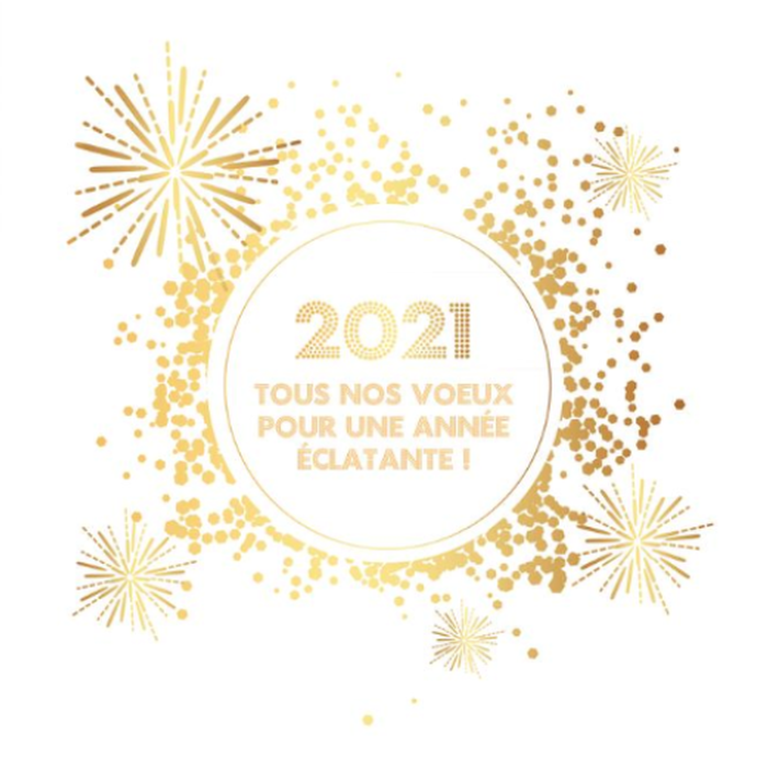 Carte de voeux 2025 - Feux Or