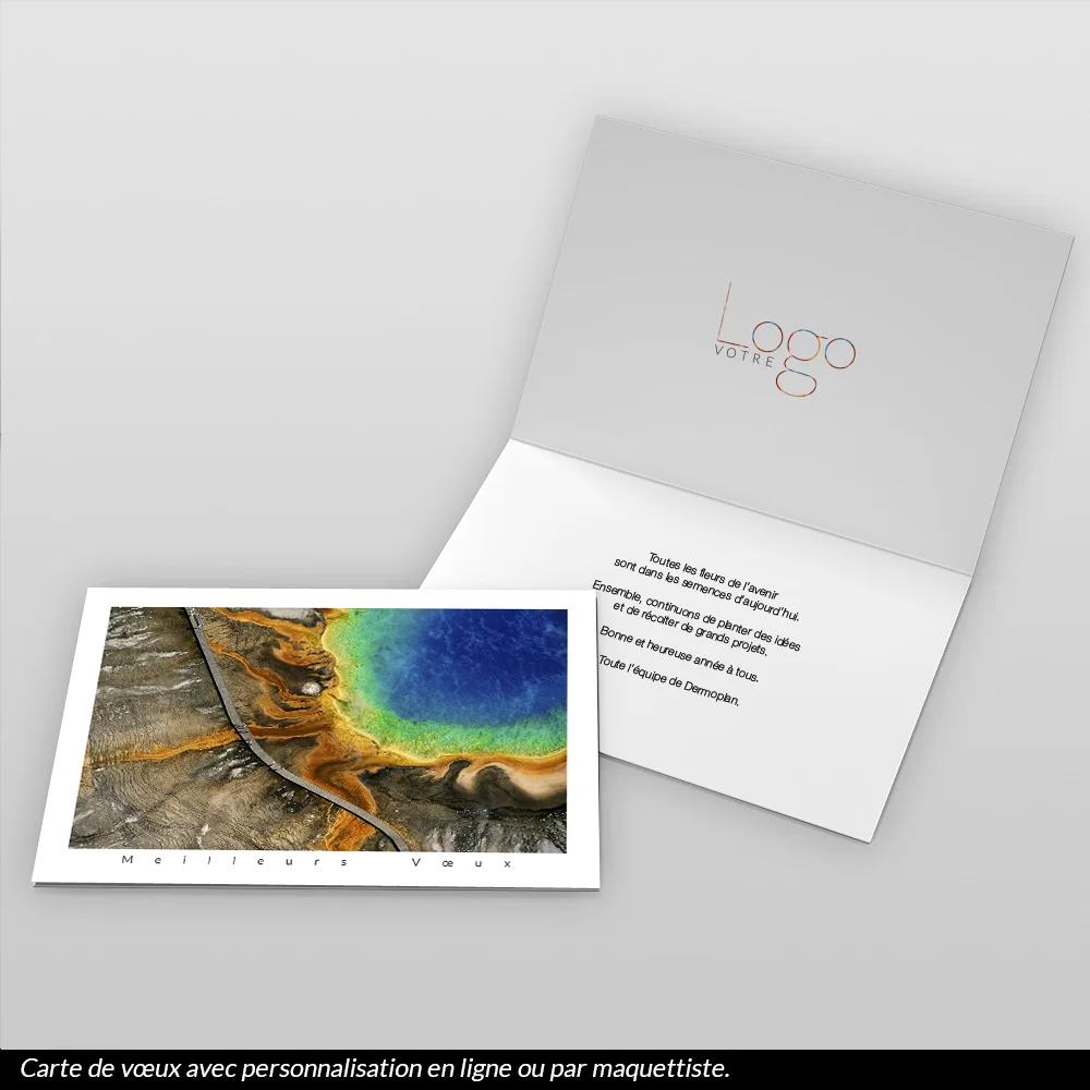 Carte de voeux 2025 - Source Chaude du Grand Prismatic