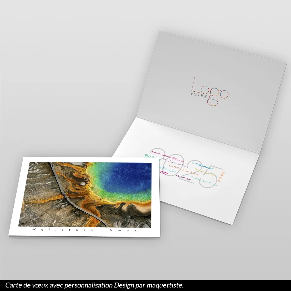 Carte de voeux 2025 - Source Chaude du Grand Prismatic