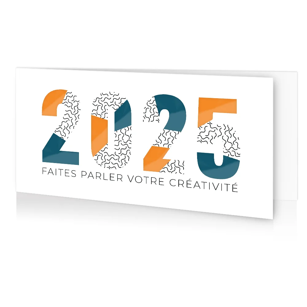 Carte de voeux 2025 - Créatif