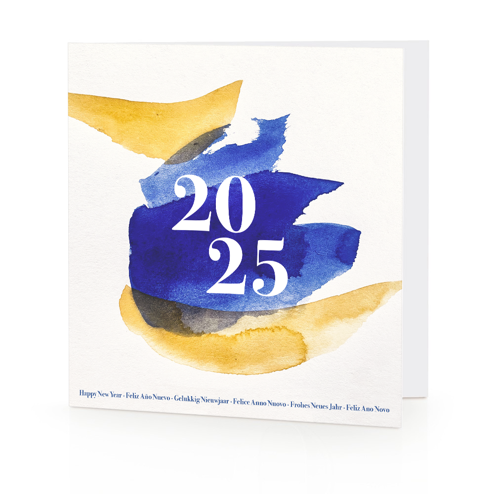 Carte de voeux 2025 - Aquarelle